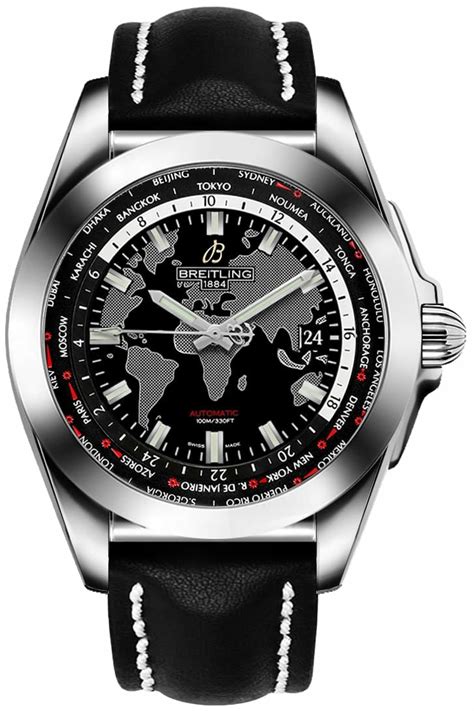 breitling galactic worldtimer stainless steel|Breitling Galactic Unitime .